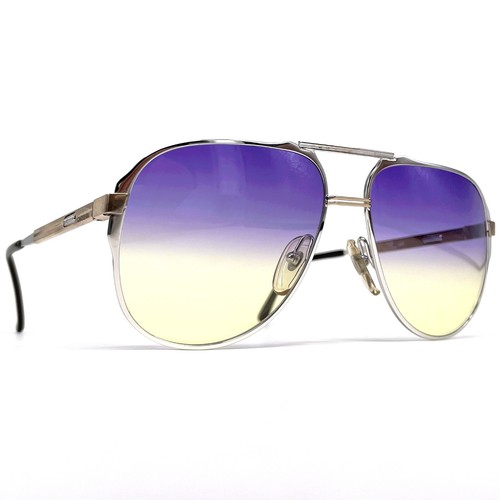 NOS vintage CARRERA 5320 VARIO sunglasses - 80s W.Germany - Silver/Purple/Yellow - Picture 7 of 9