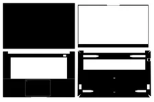 Carbon Vinyl Laptop Sticker Skin Cover Decals for Inter NUC X15 15.6" (2023)