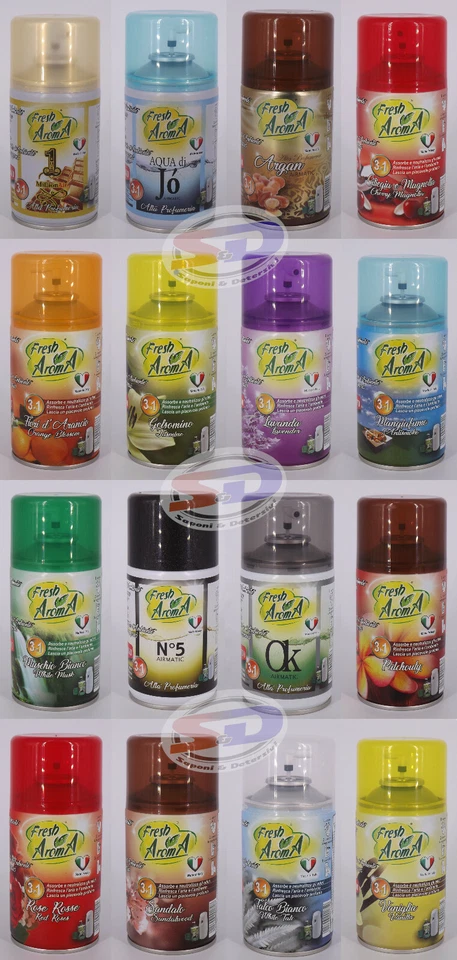 12 Pz Deodorante ambiente Air Matic FRESH AROMA Ricarica Compatibile Air Wick