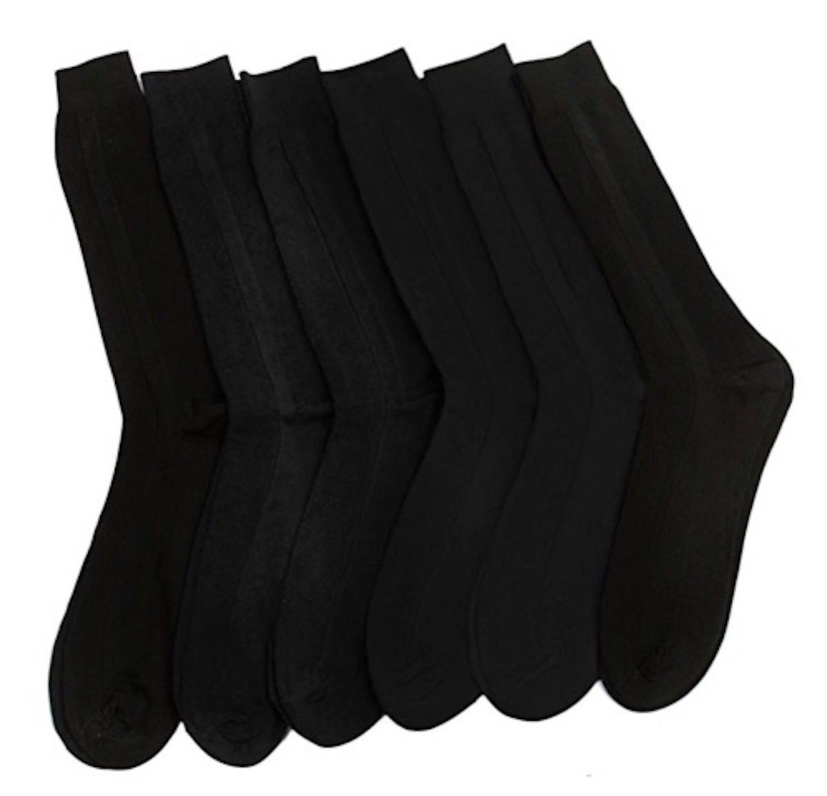 Chaussettes Habillées Homme Knocker En Acrylique – Noires, Taille 10-13 (paire Neuve)