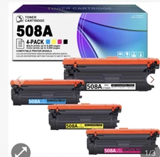 CF360A CF361A CF362A CF363A 508A Toner Cartridges Set of 3  missing blue ￼