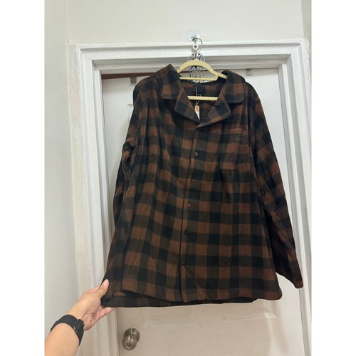 Skims Size 4X Plaid Sleep Set Jasper Buffalo Check Holiday Brown PJ NWT pajamas - Picture 7 of 8
