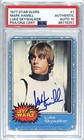 1977 Topps Star Wars MARK HAMILL Signed RC Card #1 Auto Grad