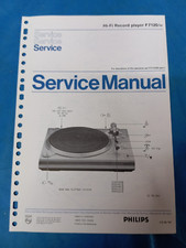 Giradischi PHILIPS F7120 Hi-Fi Record Player Vintage SERVICE MANUALE ORIGINALE !