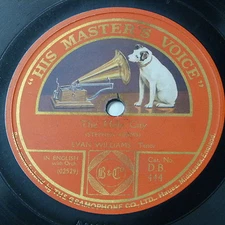 78rpm 12" EVAN WILLIAMS the holy city / the lost chord