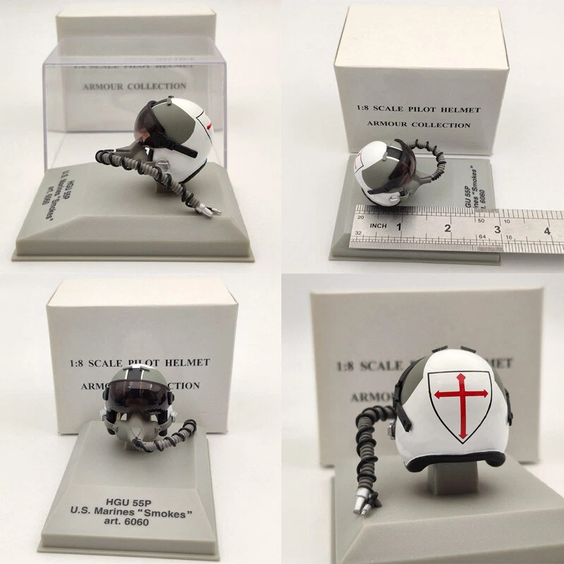 1/8 CDC Armour/Franklin Mint Pilot Helmet HGU 26P/33P/55P/MK10/Gueneau 316/Used - Image 4 of 4