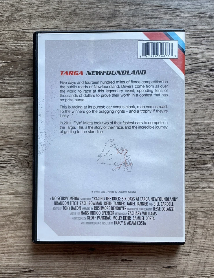 RARE Racing The Rock: 6 Days At Targa Newfoundland (DVD) Mazda Miata Racing OOP - Image 2 of 3