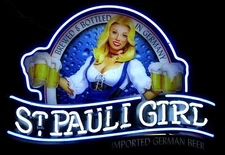24"x20" St. Pauli Girl Beer Flex LED Neon Sign Light Lamp Bar Club Gift Artwork