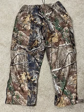 Field & Stream Camo Pants Realtree AP10 Hardwood Zip Cuffs, 4 Pockets Mens XXL
