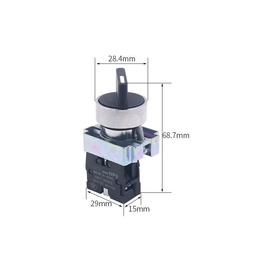 Arduino Ac Switch 22mm Latching 2 NO Three 3-Position Rotary Selector ...