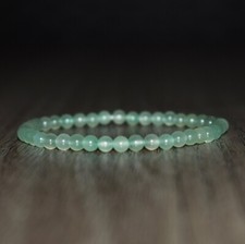 Natural Green Aventurine Stone Dainty Bracelet 4mm Gemstone Healing Bracelet