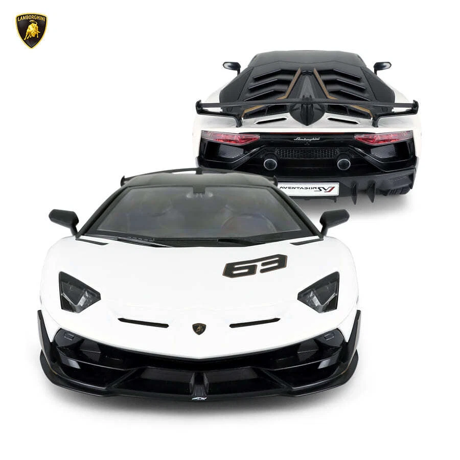Modellino Auto RC Rastar 1/14 Lamborghini Aventador SVJ White - Immagine 3 di 3