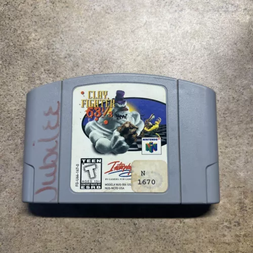 Clay Fighter 63 1/3 (Nintendo 64, 1997) Authentic N64 Game Cartridge Only