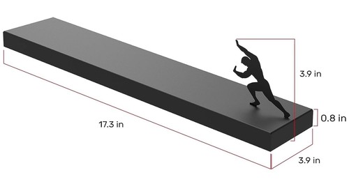 Unique Sisyphus Toilet Paper Shelf WallMounted Storage Artori Design Black Metal - Picture 5 of 9