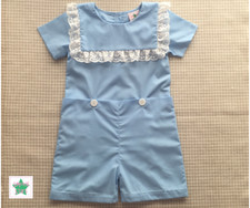 New SMOCK STARS Boy Heirloom Outfit Blue Easter Wedding Prince George Holiday