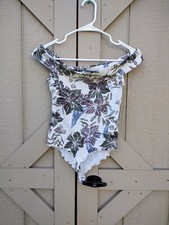 Free People Intimately Women's XS Printed Off Shoulder Floral Bodysuit