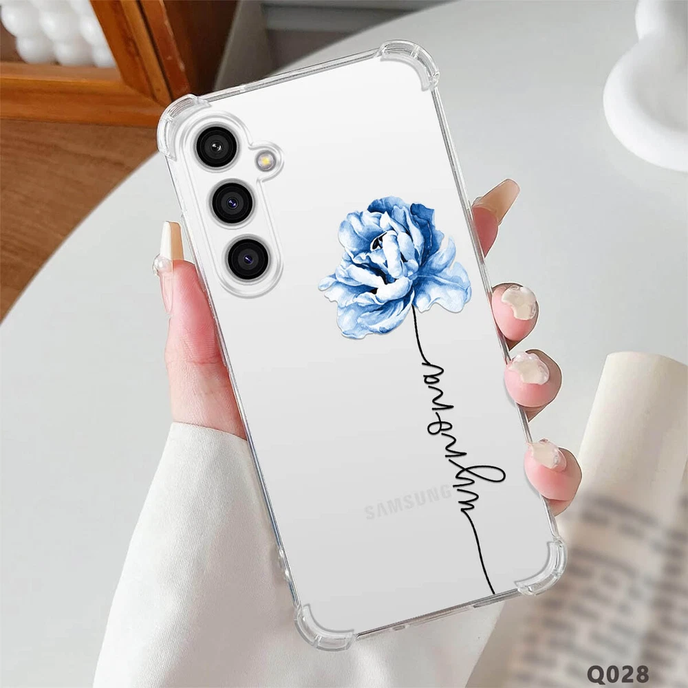 Phone Case For Samsung Galaxy S25 Ultra S24 A15 A16 A35 Personalised Clear Cover