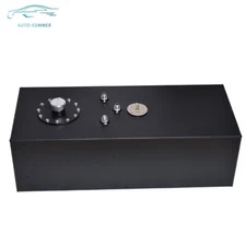 15 Gallon Top-feed Race Drift Fuel Cell Tank W/ Cap & Level Sender 60L Aluminum