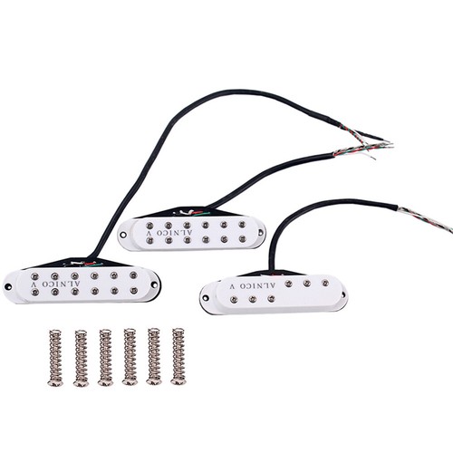 High Quality Alnico V Humbucker Pickup Neck Middle Bridge for Stratocaster Strat - Picture 6 of 9