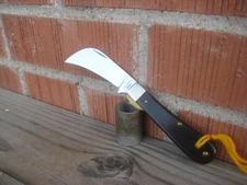 1960s Vintage 1 Blade WESTERN CUTLERY Fine Nice Hawkbill Pruner Pocket Knife USA