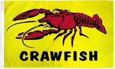 Crawfish Flag Restaurant Banner Advertising Pennant Food Sign 3x5 Indoor Outdoor