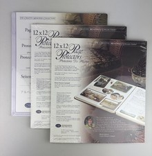 Lot Of 3 Creative Memories 12x12 Page Protectors 15 Sheets 1 Bonus Old Style