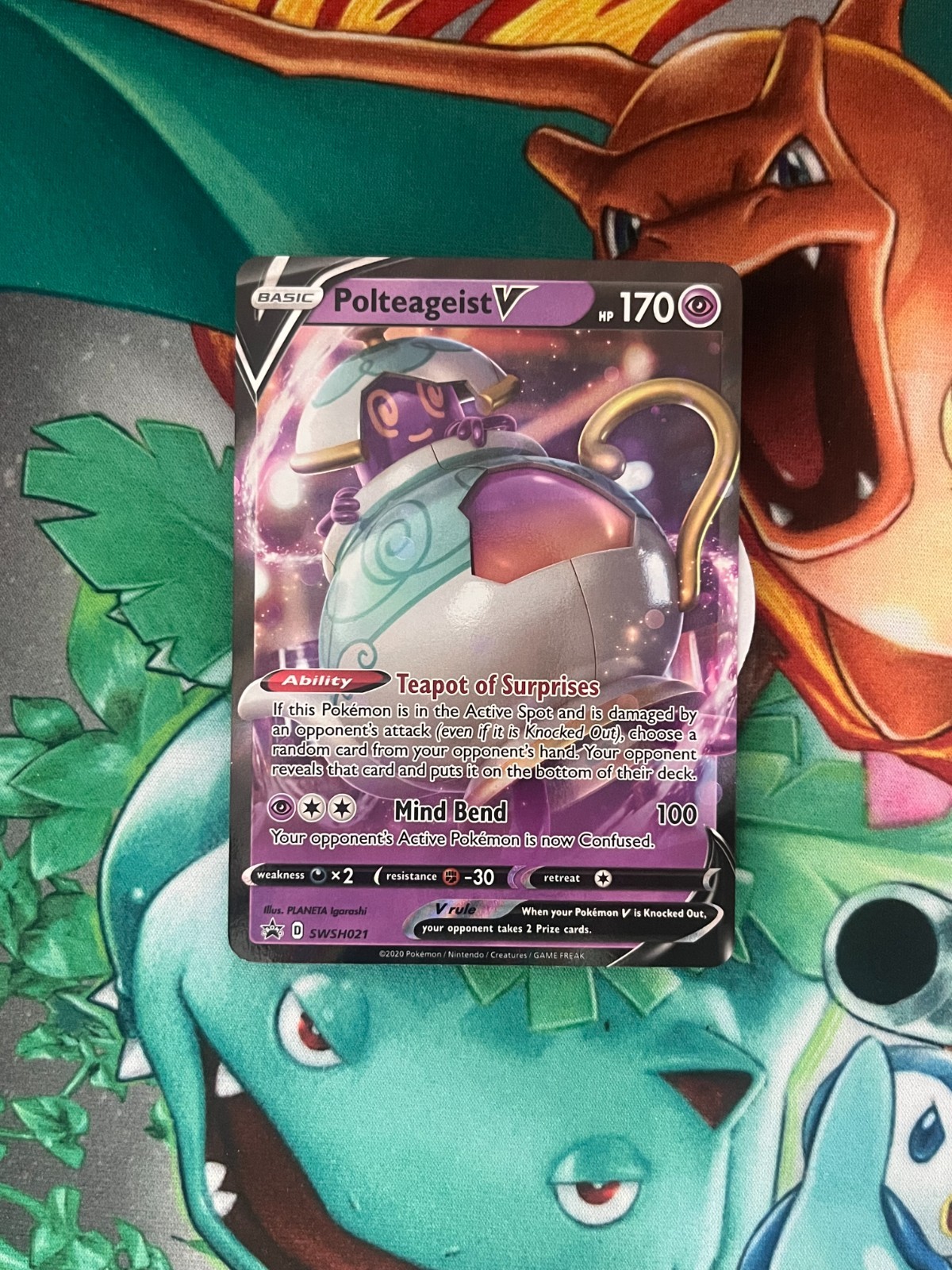 Polteageist V - SWSH021 - Pokemon Black Star Promo - Mint