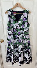 Talbots The Oprah Magazine Collection Womens 12 Fit & Flare Floral Dress Classic