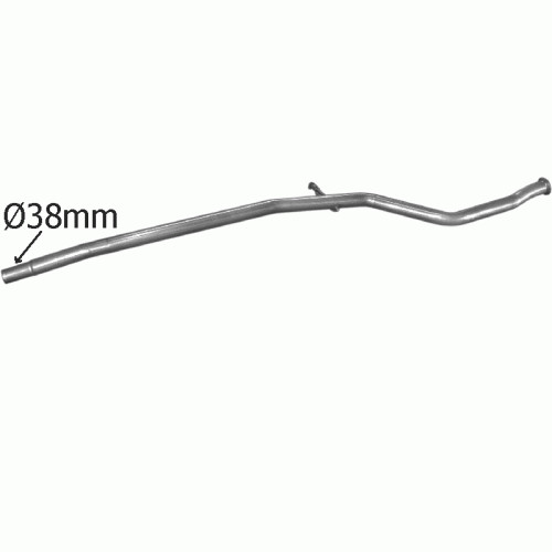 Tuyau intermédiaire Peugeot 206 pour réparer un échappement bruyant sur moteurs 60 et 75cv