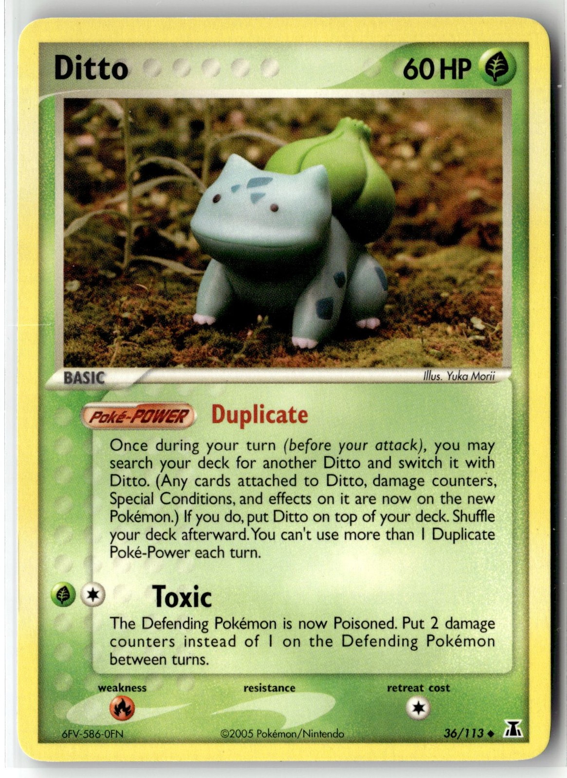 Ditto ⭐️ 36/113 Uncommon Delta Species 2005 Pokemon NM