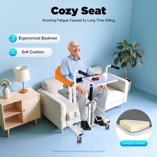 Hydraulic Patient Lift Wheelchair 220LB For Elderly Transfer Chair Nursing Chair