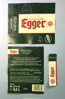 Beer label-beer label, private brewery EGGER, St. Pölten/Austria #1089#
