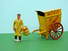 TAYLOR  BARRETT PRE-WAR LEAD BAKERS HOVIS HAND CART SET WITH BASKET OF BREAD