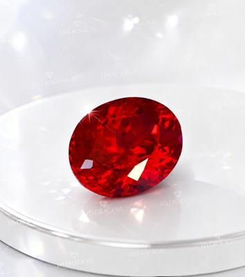 Burmese Blood Red Ruby Natural 14.50 CT Ruby Oval Cut Ring Certified Gemstone