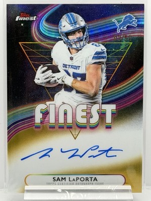 🔥💎 03/50 - Sam LaPorta - On Card Autograph Gold - 2025 Topps Finest #FA-SL