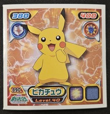 Japanese Pikachu No. 890 Amada Retsuden Seal Vintage Sticker Pok mon TCG 2009 LP