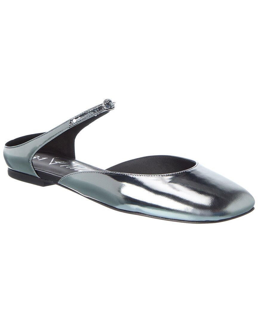 3.1 Phillip Lim Id Mary Jane Leather Flat Women's Silver 36