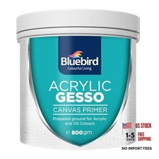 Heavy Gesso Primer for Acrylic Painting, Gesso 28.2 Ounce Pack of 1 White