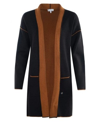 Da. Long Strickjacke Doubleface Optik | JOY OF Life