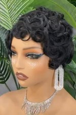 100 Vietnamese Human Hair, SDD, Short, Curly Wig