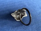 VINTAGE METALLIC SILVER CONCH SEA SHELL NAPKIN RINGS (6) — photo 2