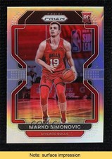 2021-22 Panini Prizm Silver Prizm Marko Simonovic #166 READ 0b3