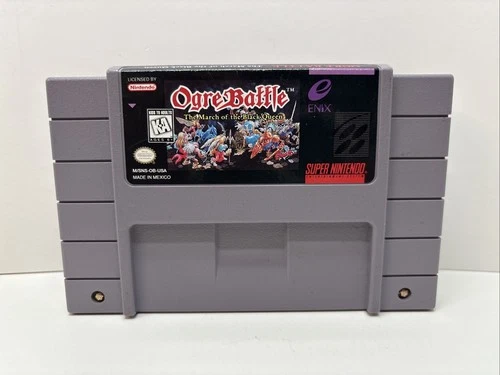 Ogre Battle March Of The Black Queen (Super Nintendo SNES)Works Authentic🔥