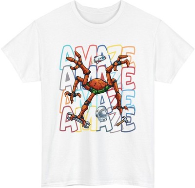 Amaze Crab Robot Unisex T-Shirt - Ave Mary Sci Fi Y2K Bücher Liebhaber Geschenk Tee Top