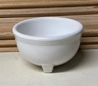 FIESTA Ware TRIPOD Dipping Candle Bowl WHITE Retired Item & Color 1998-2001