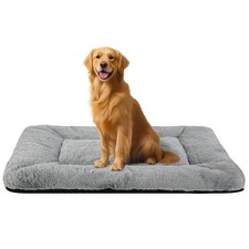Washable Dog Crate Bed Mat for Medium/Large Dogs 36''L 23''W, Gray
