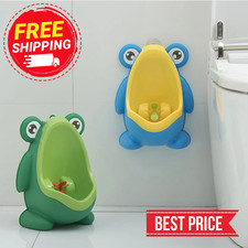 Kids Toddlers Urinal Toilet Training Wall Mounted Frog Shape Urinal For Children