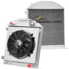 4 Row Core Aluminum Radiator For 1928-1929 Ford Model A For Chevy Engine Cc2829b