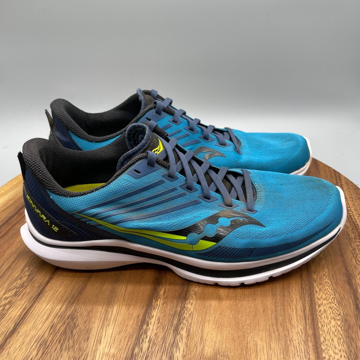 Saucony Mens Kinvara 12 Athletic Running Shoes Blue Green Sz 9.5 Sneakers Gym Saucony Kinvara 12 Performance Review - Believe in the Run main image 4