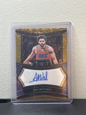 2024 Panini Select Ajay Mitchell Gold Fast Break Disco Auto /10 Rookie RC